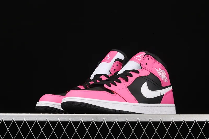 All categories Air Jordan Jordan series basketball shoes Air Jordan 1 Mid Air Jordan Mid AJ1 Joe 1 Pink Popsicle Zhongbang series basketball shoes 555112-002
